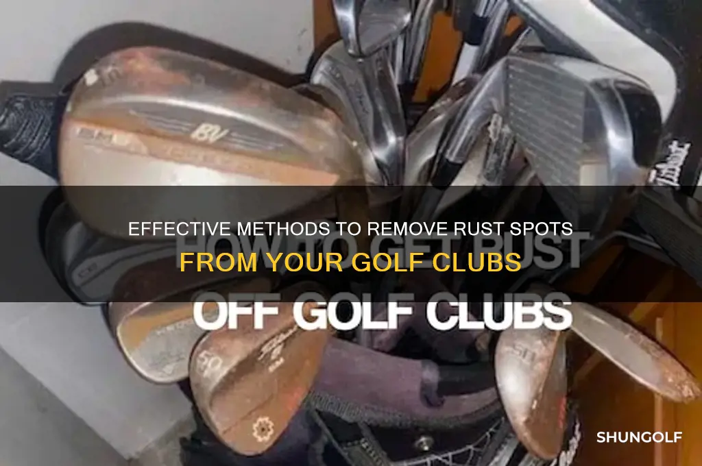 how to clean rust spots off golf clubs