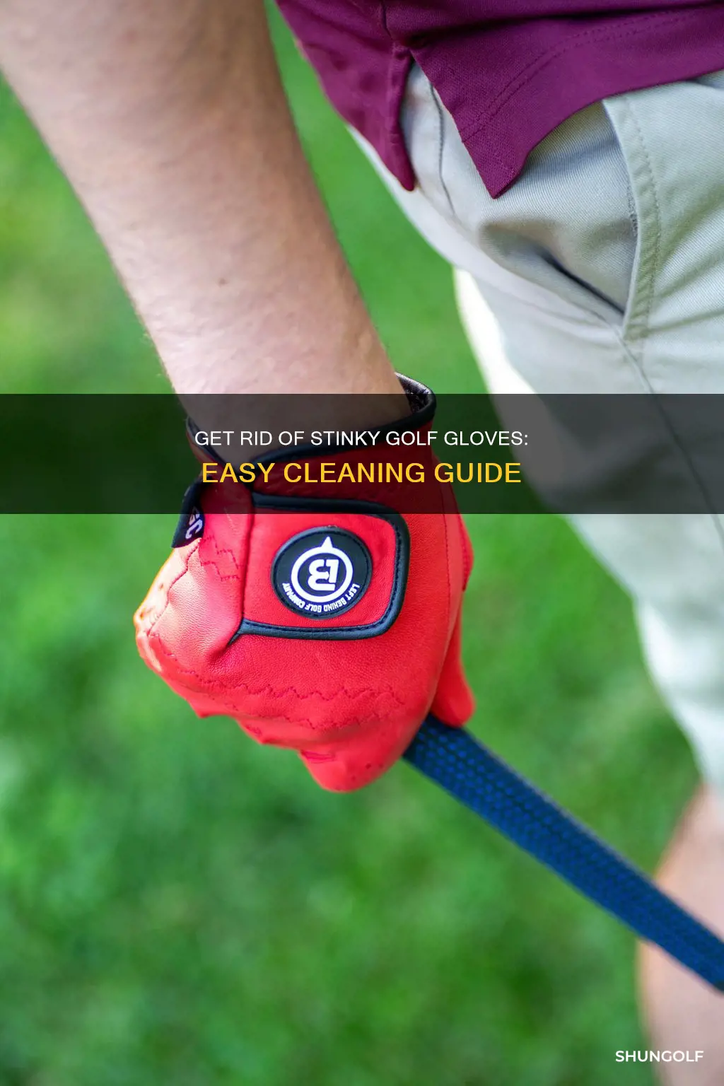 how to clean smelly golf gloves