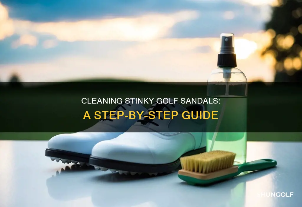 how to clean smelly golf sandals