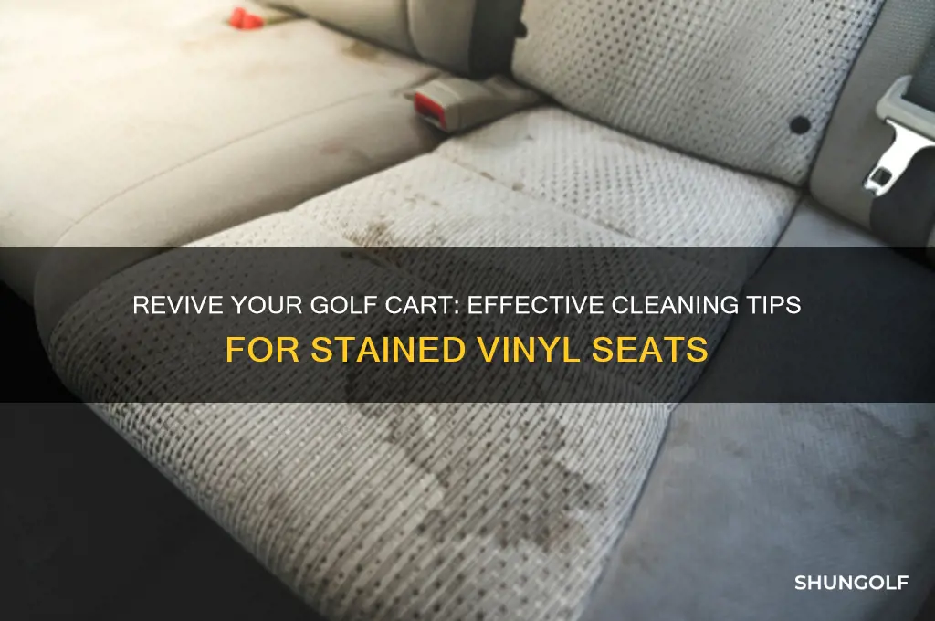how to clean stained vinyl golf cart seats