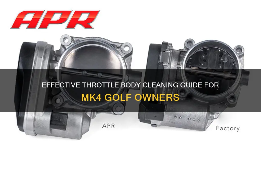 how to clean throttle body mk4 golf