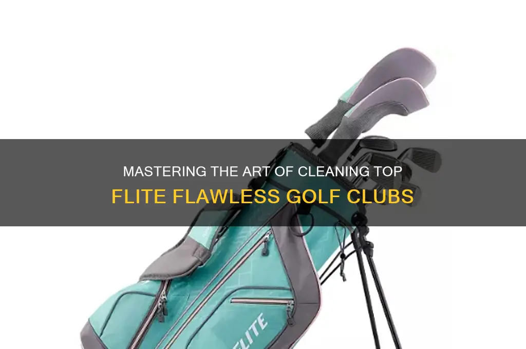how to clean top flite flawless golf clubs