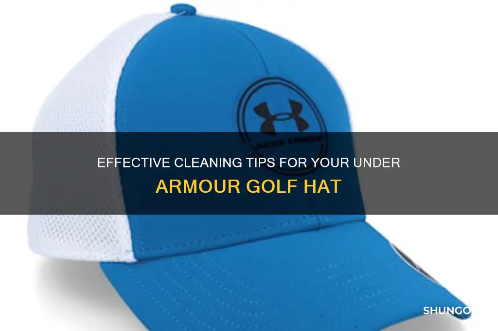 how to clean under armour golf hat