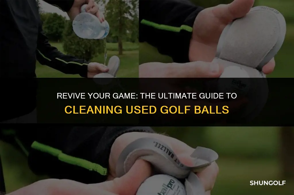 how to clean used golf balls