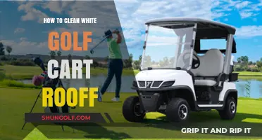 Effective Tips for Cleaning and Maintaining Your White Golf Cart Roof