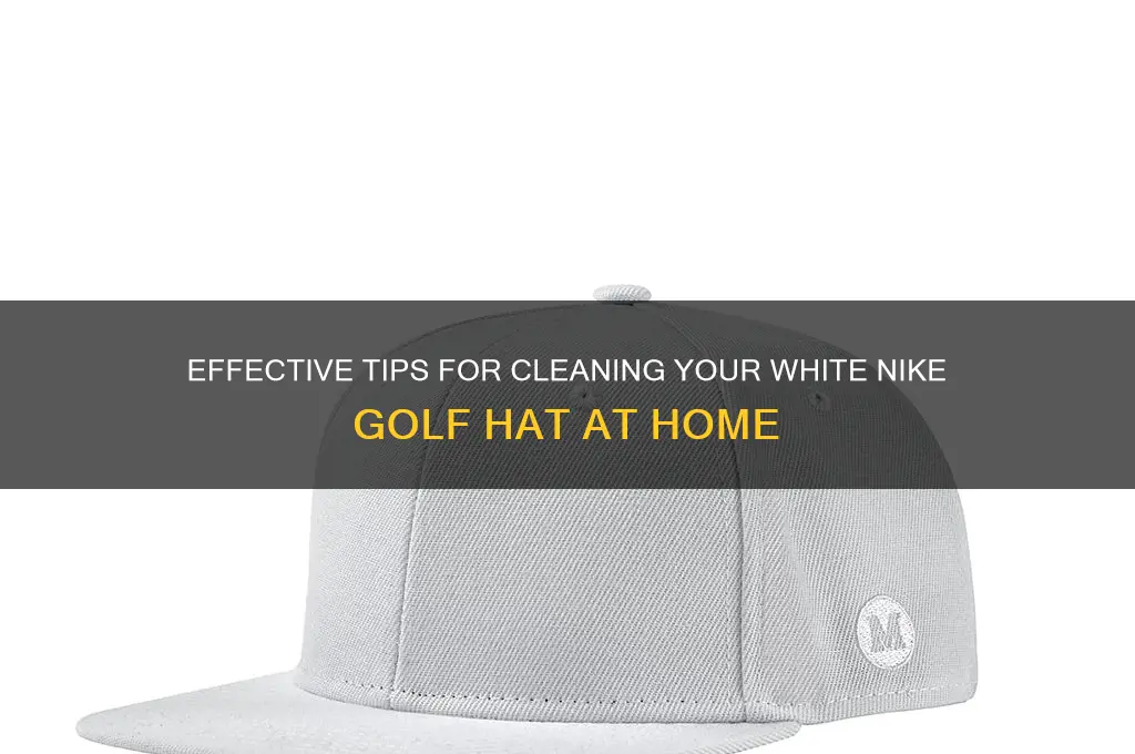 how to clean white nike golf hat