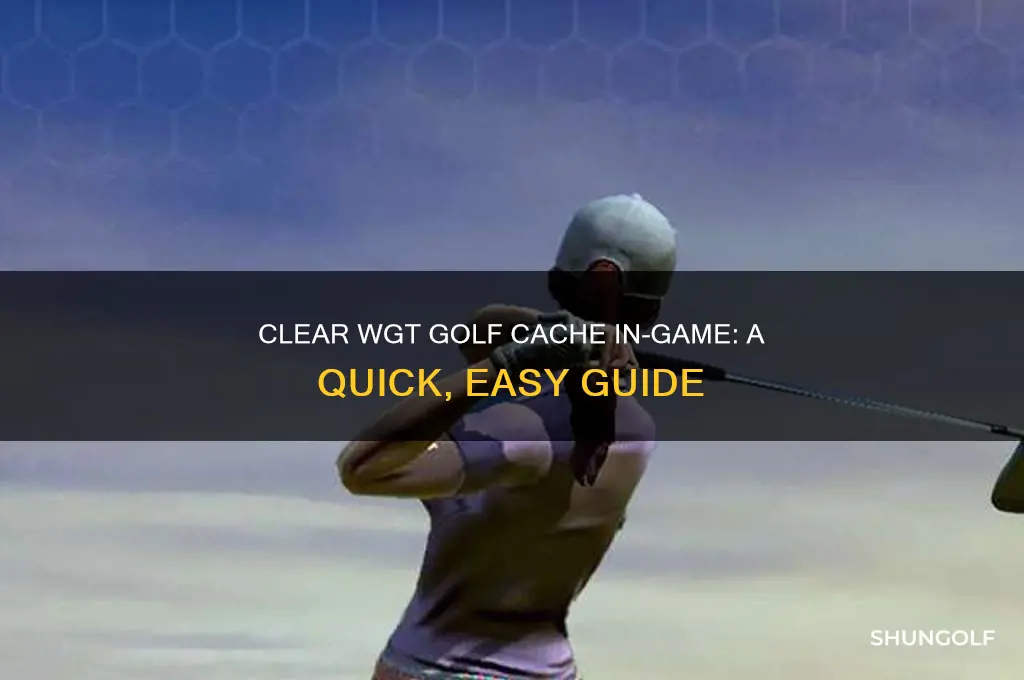 how to clear cache without leaving game wgt golf