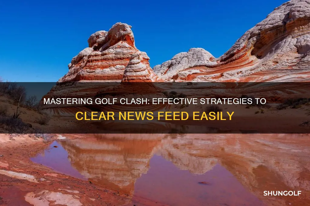 how to clear news on golf clash