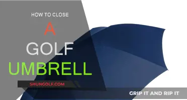 Golf Umbrella: Closing it with Ease