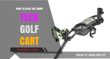 Mastering the Art of Closing Your Caddy Teck Golf Cart