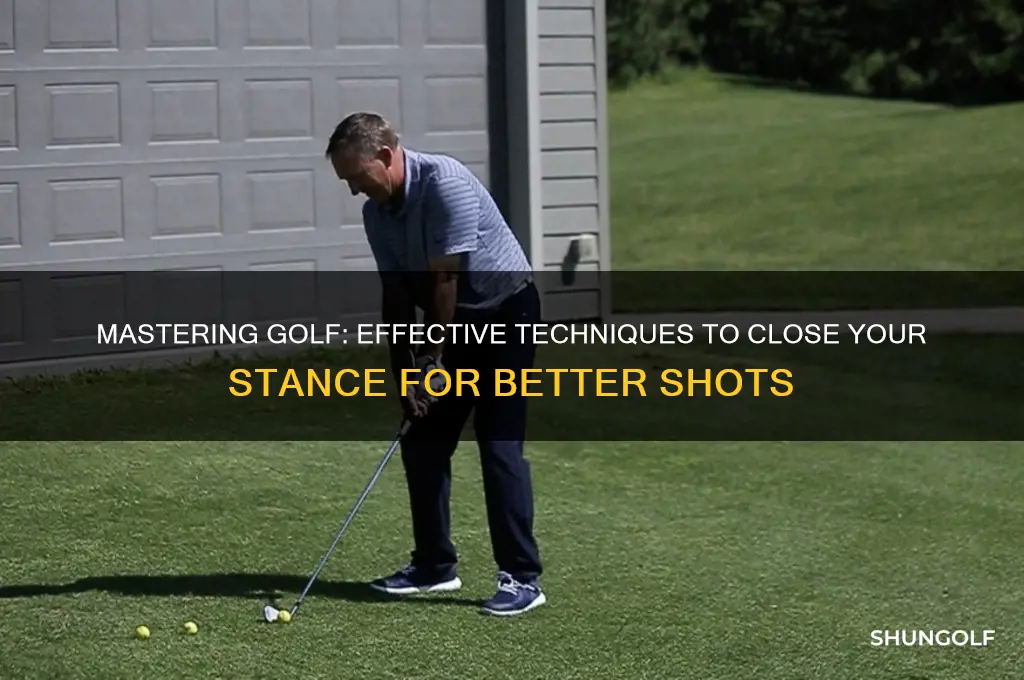 how to close your stance in golf