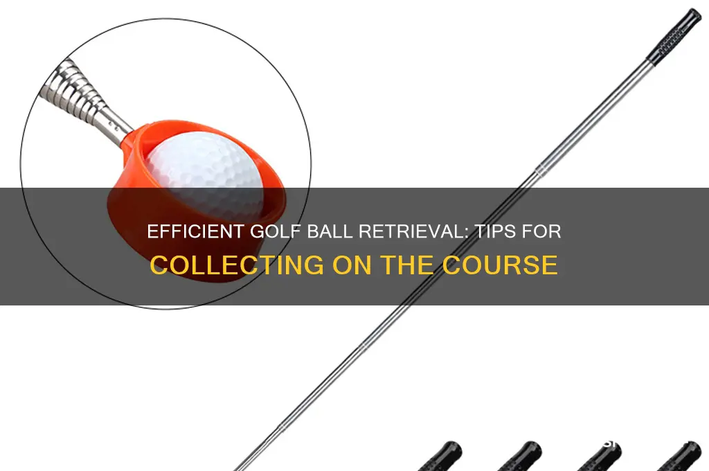 how to collect golf balls from a course