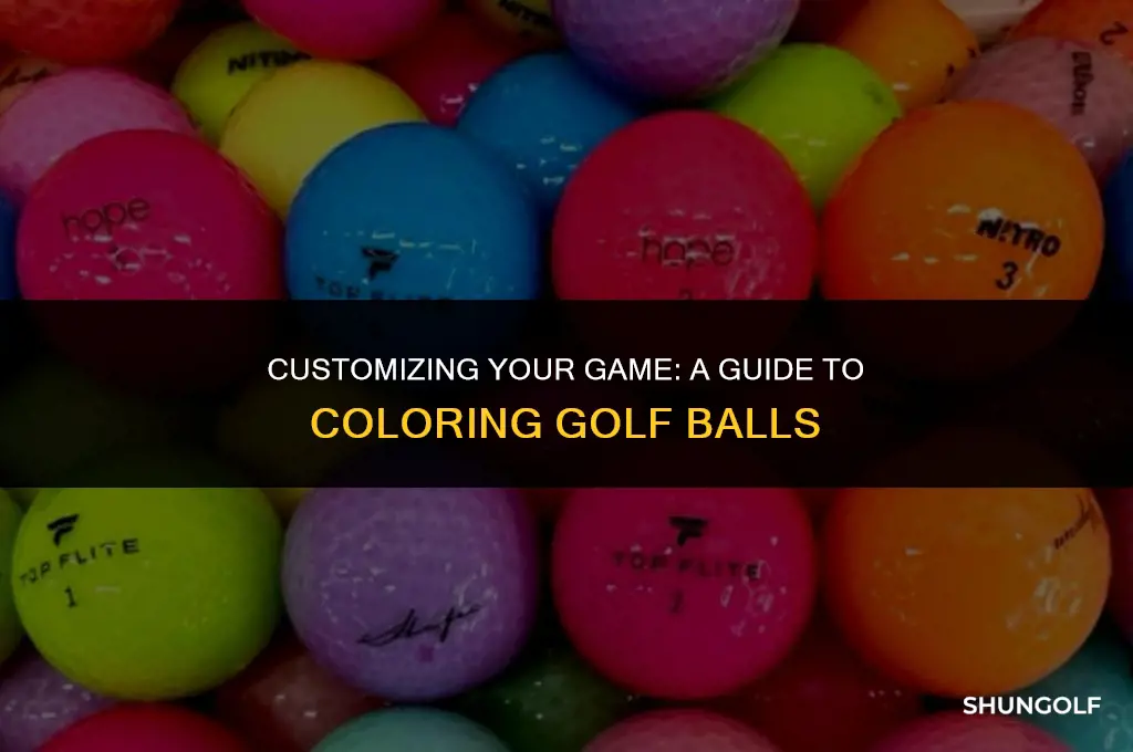 how to color golf balls