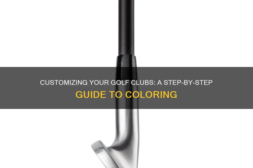 how to color golf clubs