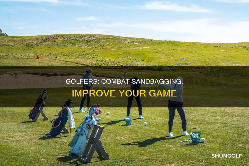 how to combat sandbagging in golf