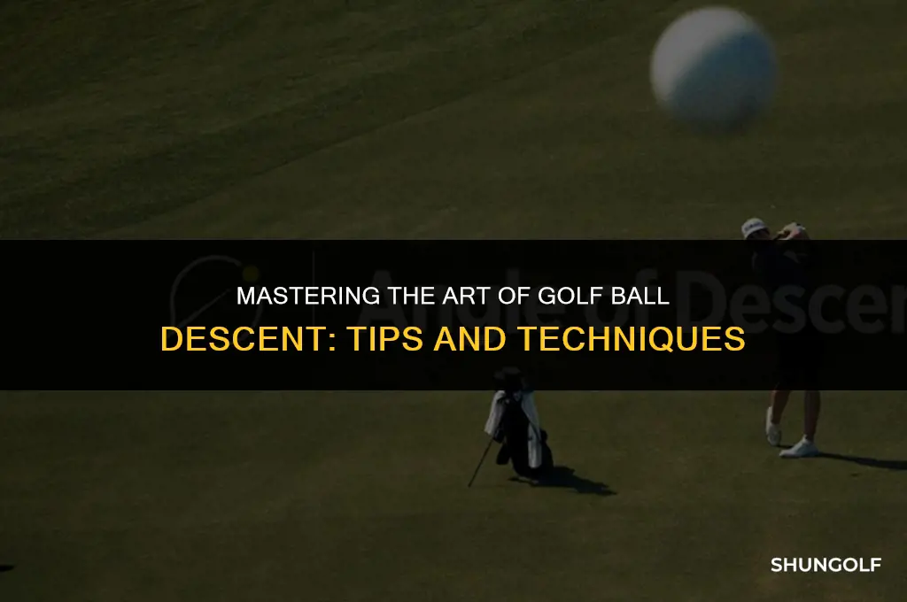 how to come down on golf ball