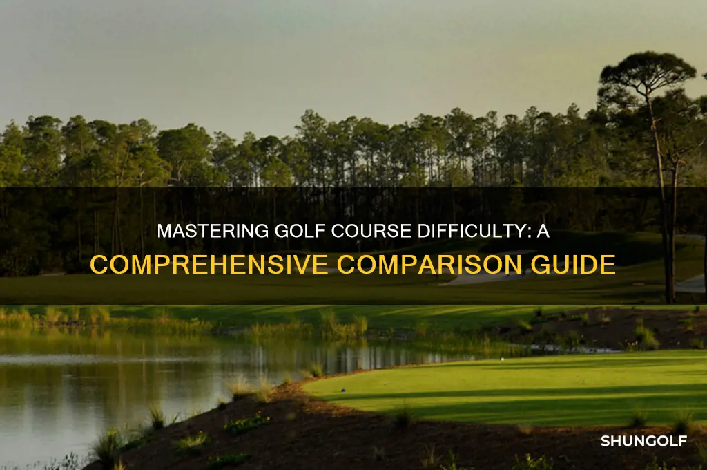 how to compare golf course difficulty