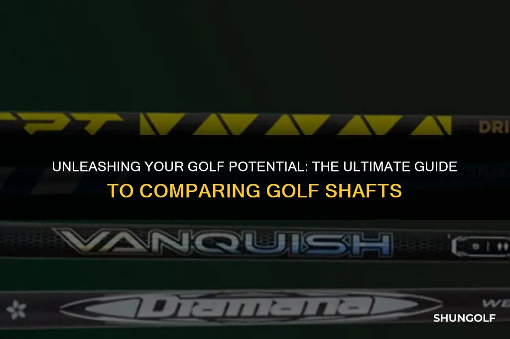 how to compare golf shafts
