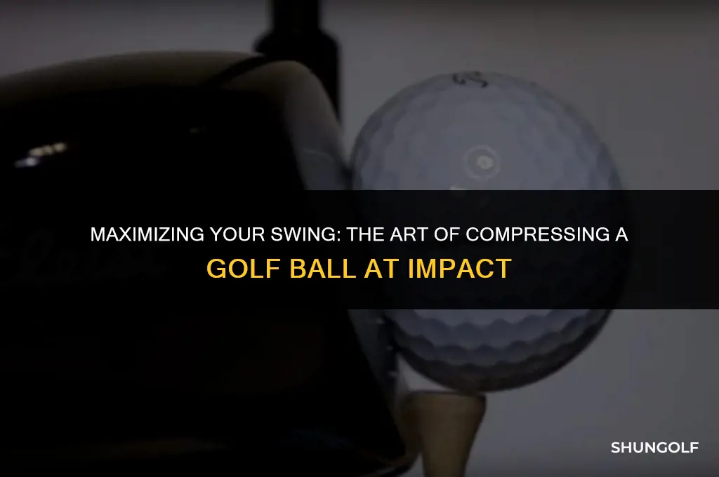 how to compress a golf ball at impact