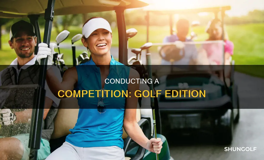 how to conduct a competition golf