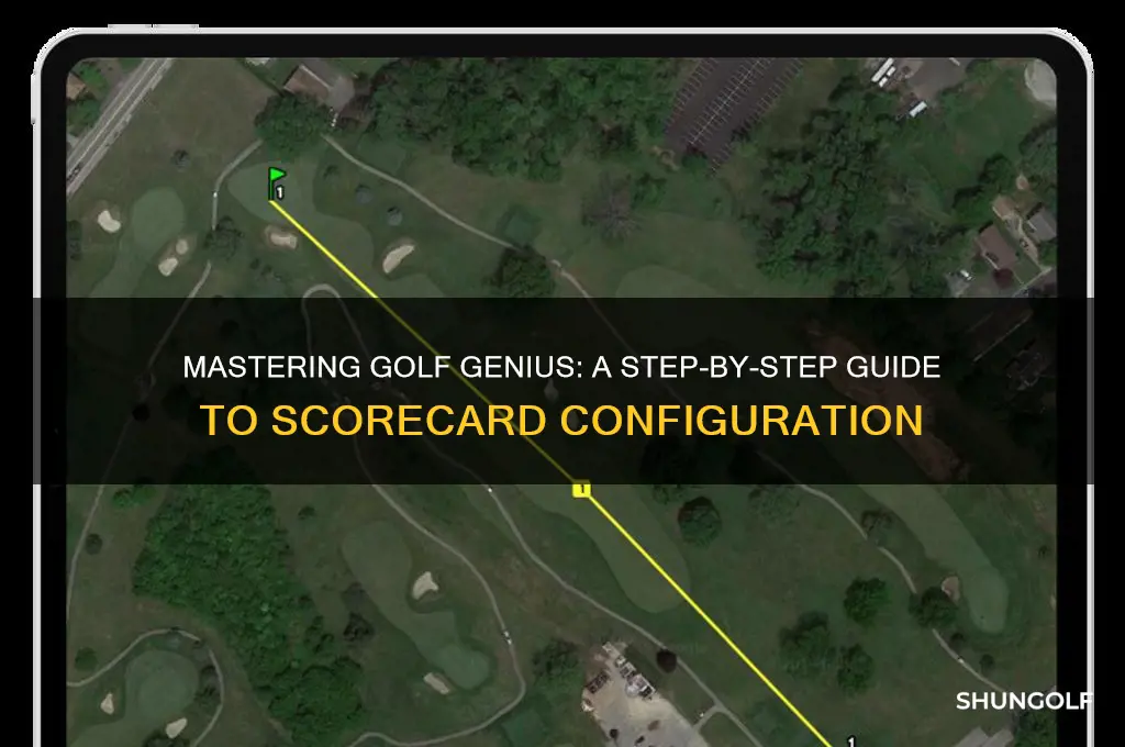 how to configure a scorecard in golf genius
