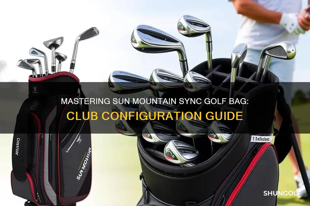 how to configure clubs in sun mountain sync golf bag