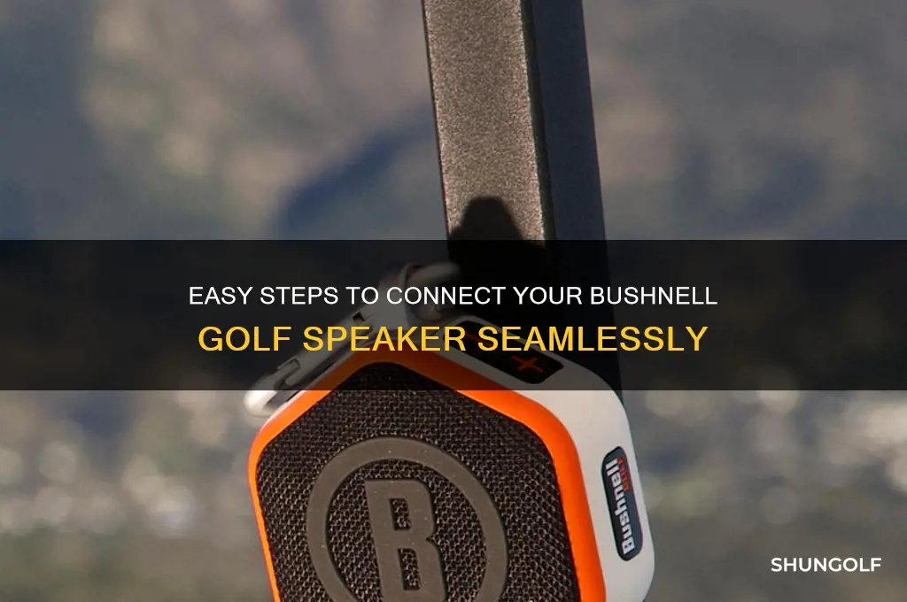 how to connect a bushnell golf speaker