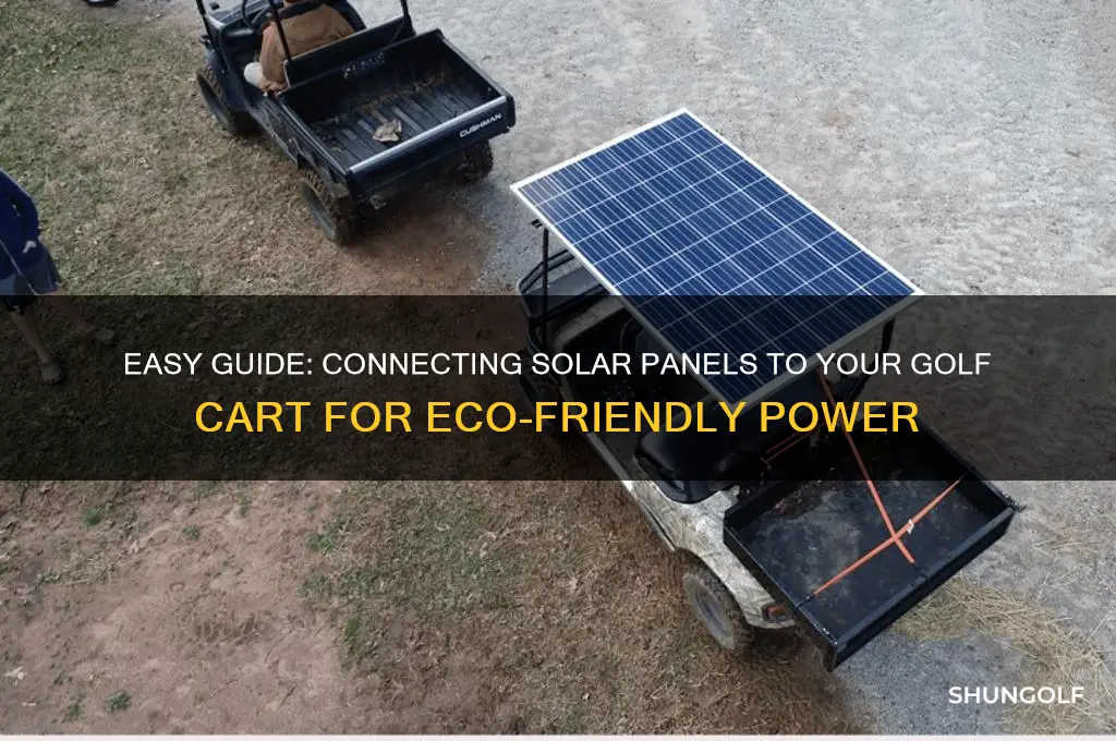 how to connect a solar panel to a golf cart