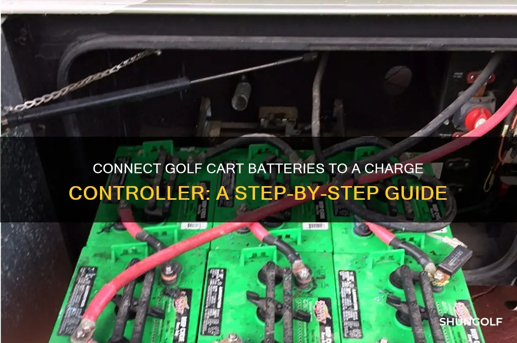 how to connect golf cart batteries to a charge controller