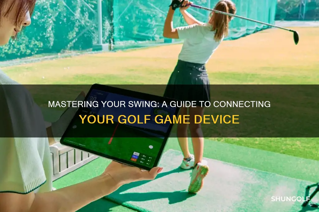 how to connect golf game device