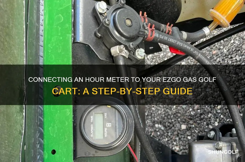 how to connect hour meter on ezgo gas golf cart