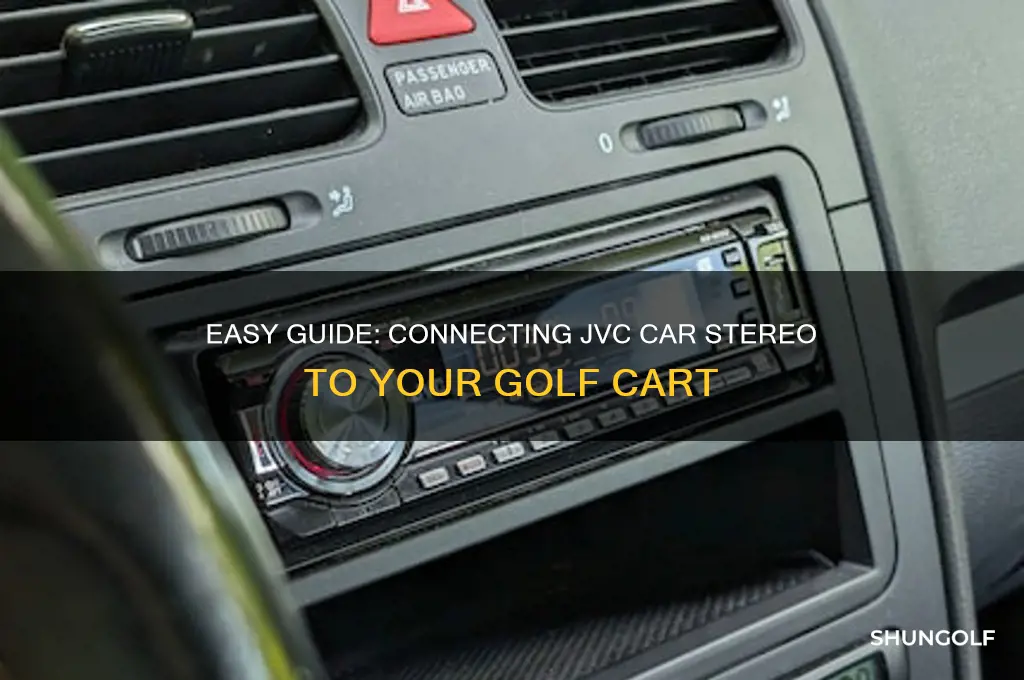 how to connect jvc car stereo to golf cart