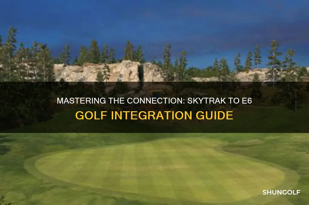 how to connect skytrak to e6 golf