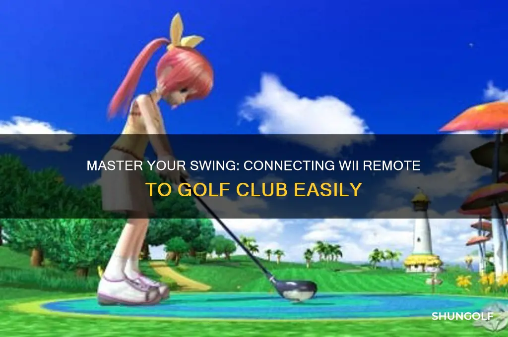 how to connect wii remote to golf club
