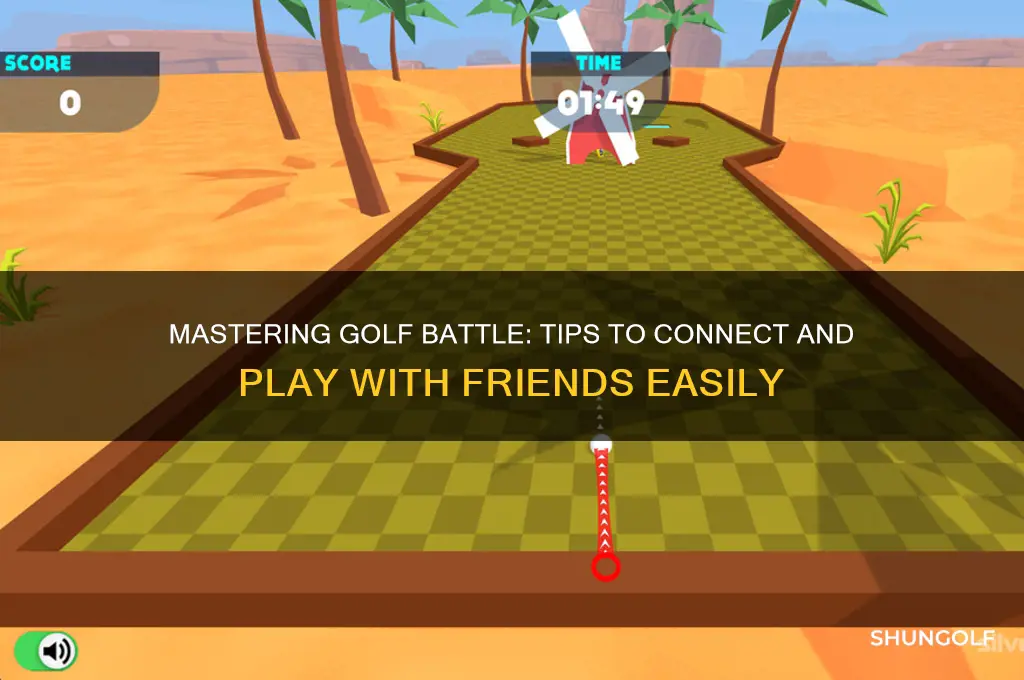 how to connect with friends on golf battle