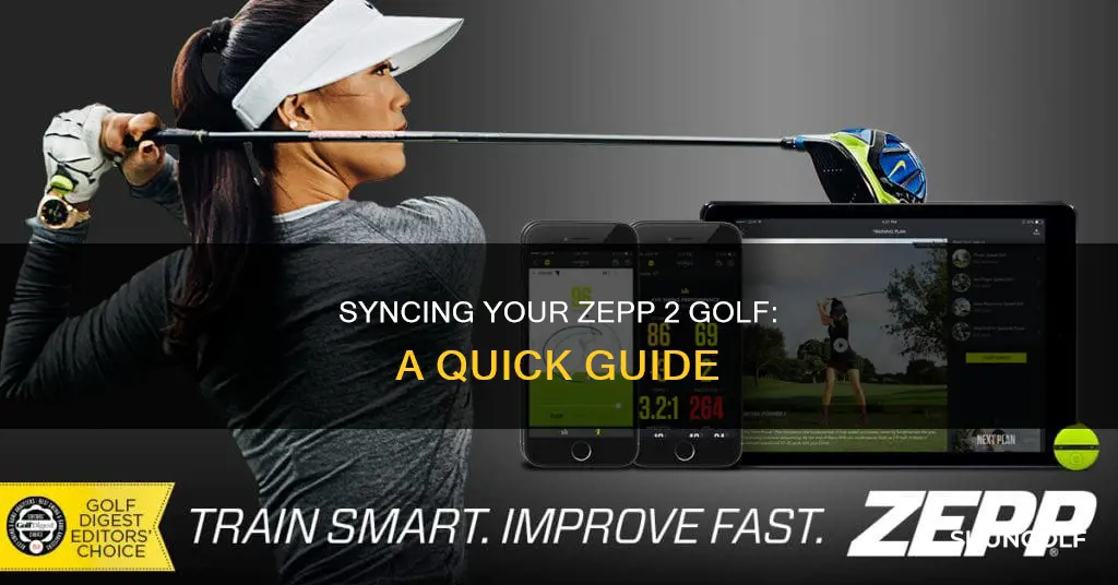 how to connect zepp 2 golf