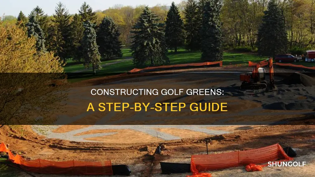 how to construct a golf green