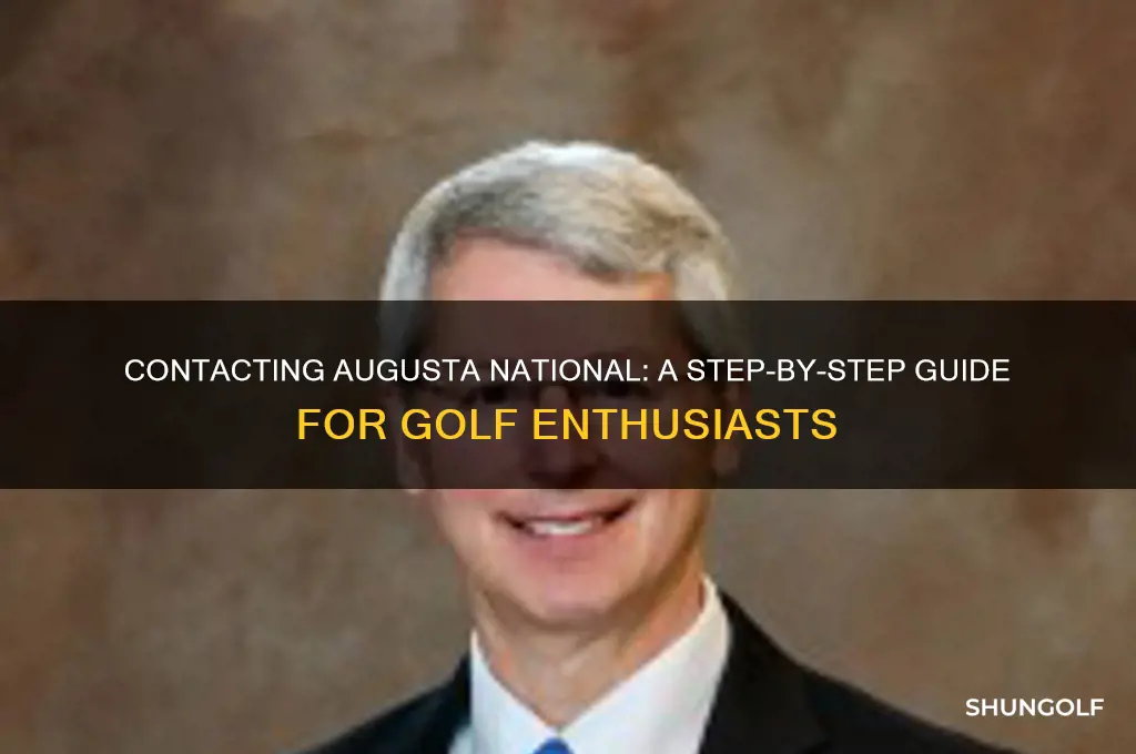 how to contact augusta national golf club