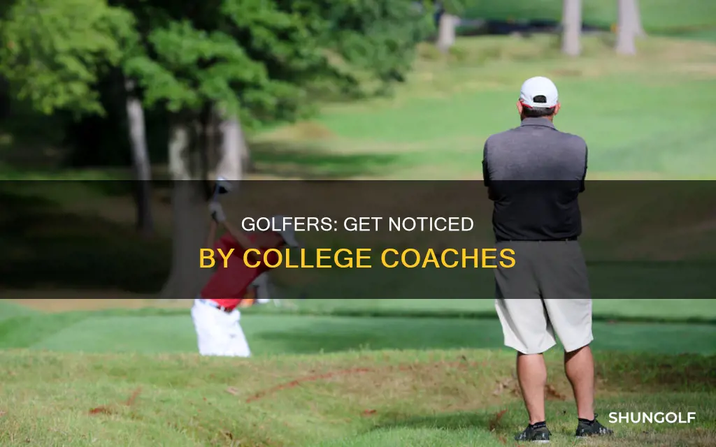 how to contact college golf coaches