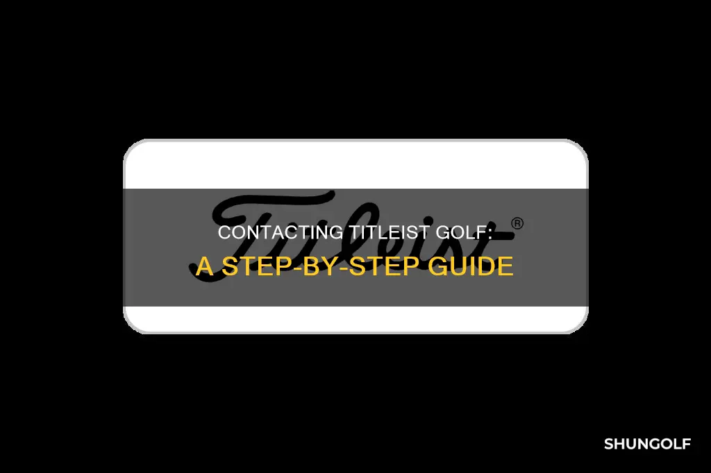 how to contact titleist golf