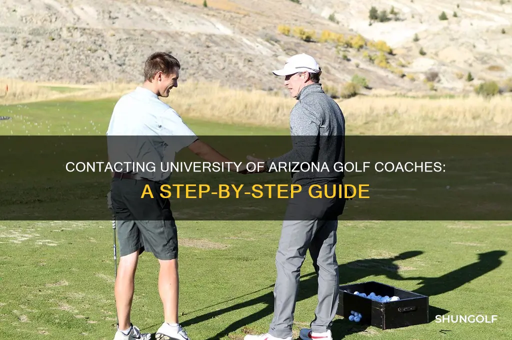 how to contact uuniverity of az golf coaches