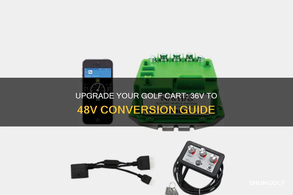 how to convert 36 volt golf cart to 48