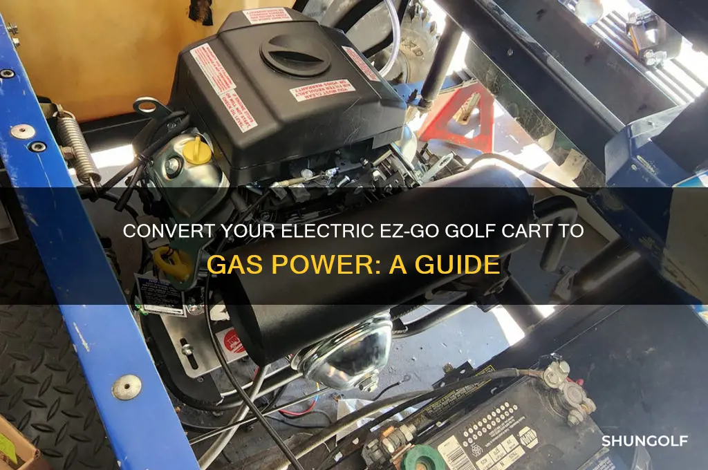 how to convert electric ez-go golf cart to gas power