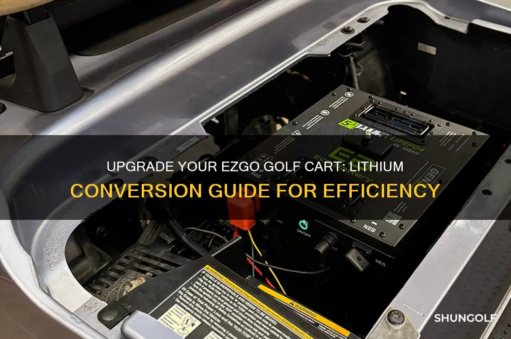 how to convert ezgo golf cart to lithium