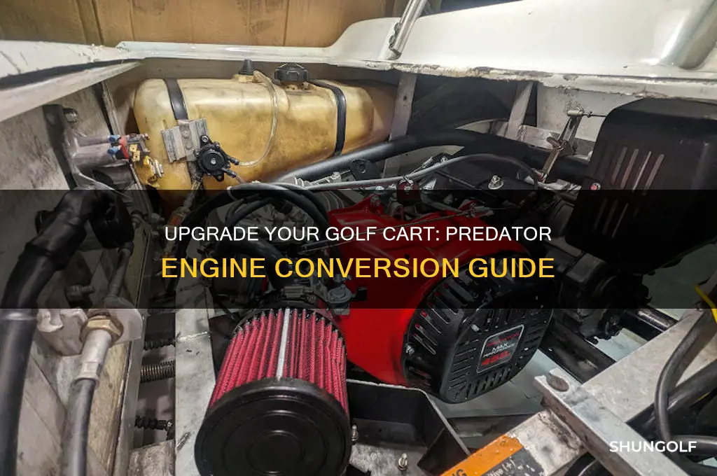 how to convert golf cart to predator engine