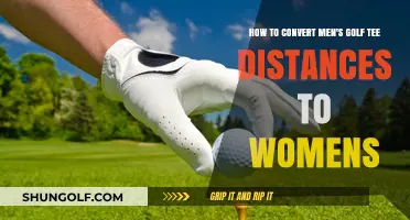 Bridging the Gap: Converting Men's Golf Tee Distances to Women's