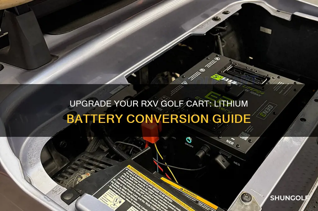 how to convert rxv golf cart to lithium battery