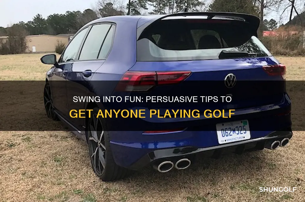 how to convince someone to play golf