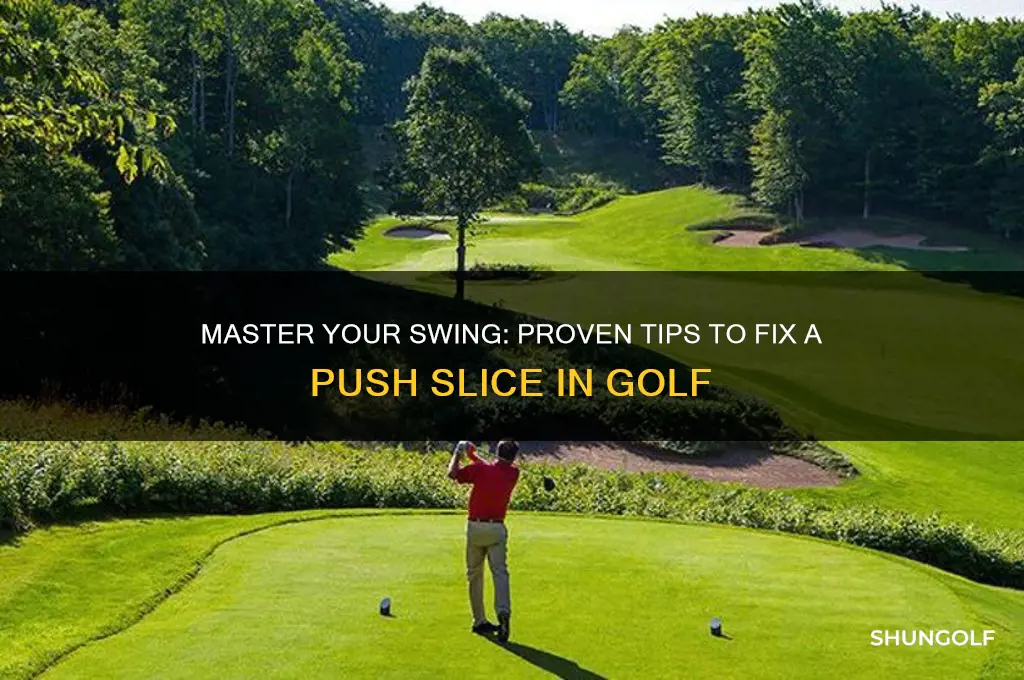 how to correct a push slice in golf