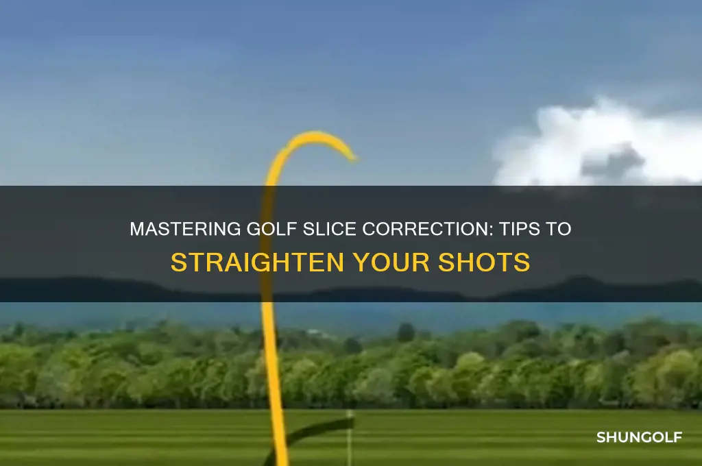 how to correct a slcie in golf